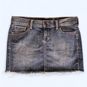 Denim Mini Skirt Old Navy Frayed Hem